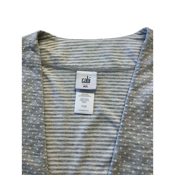 CAbi ATC reversible cape style #5846 gray dot sz M/L - Picture 4 of 4